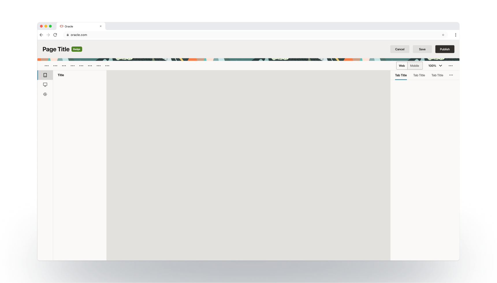 Canvas Tools Page Template