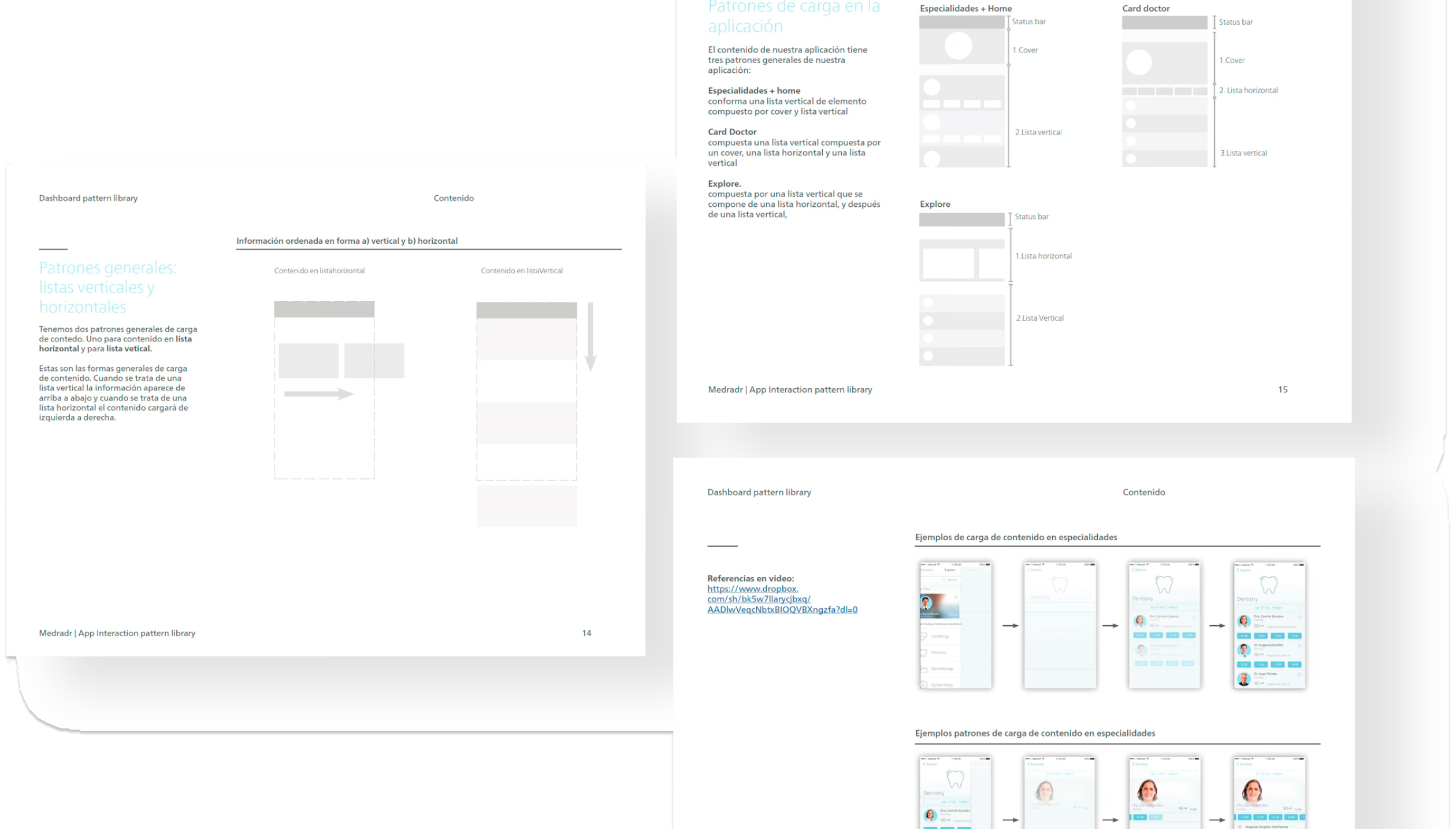 Medradr — App Interaction Pattern Library, portada del caso de estudio