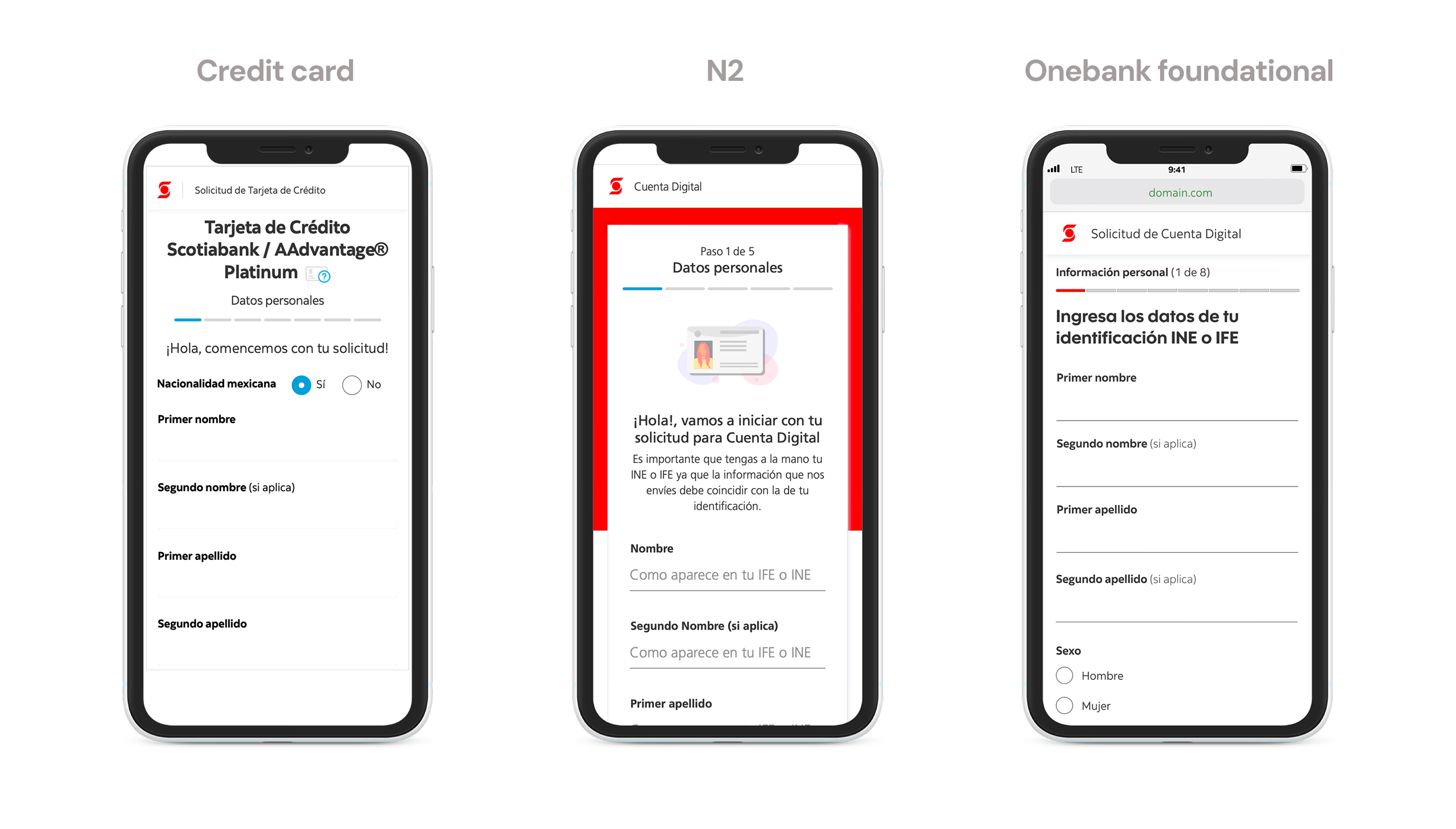 Shared template — beginning state